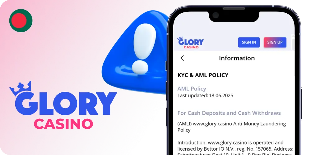 Learn AML-Rules at Glory Casino BD
